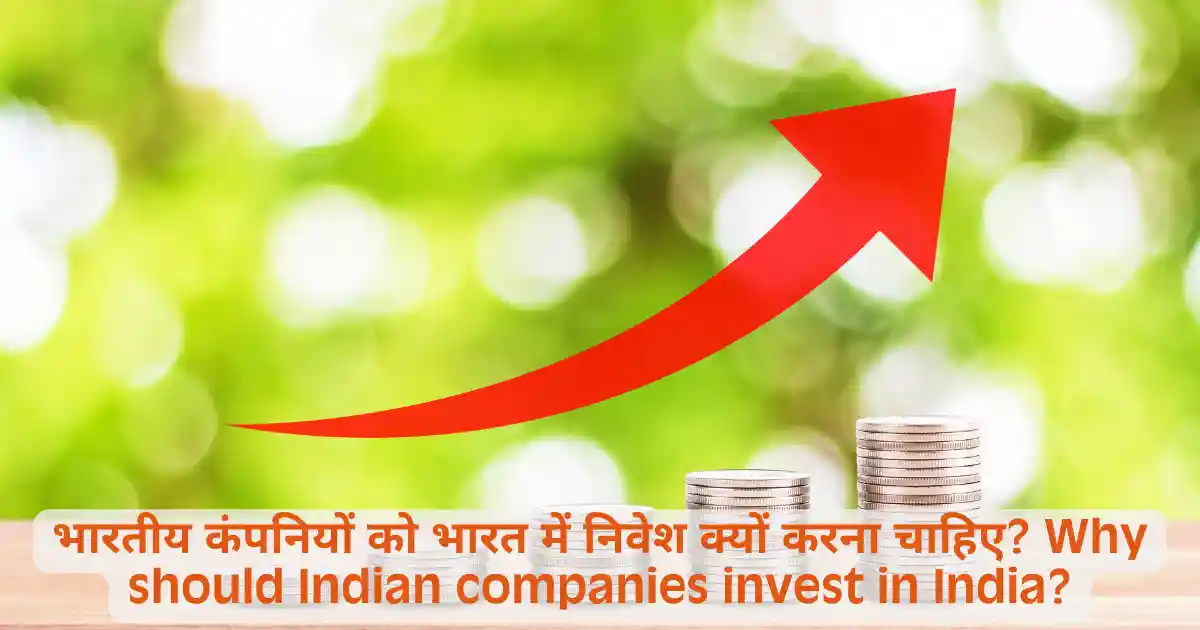 Why should Indian companies invest in India?